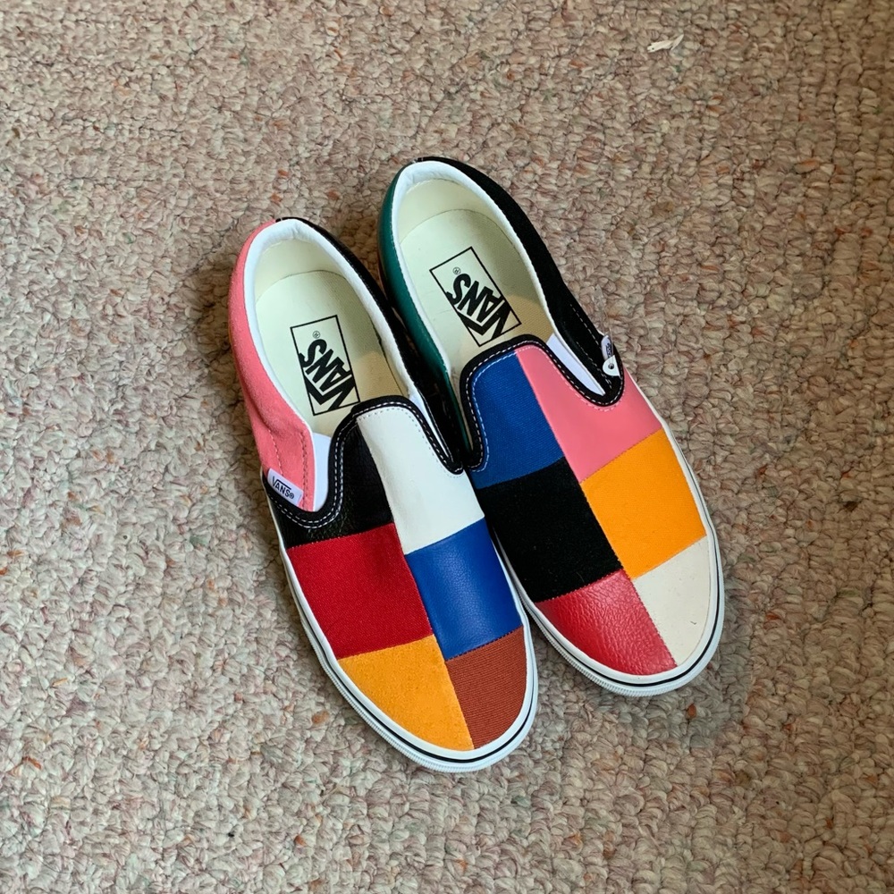 Patchwork Vans (NWOT)